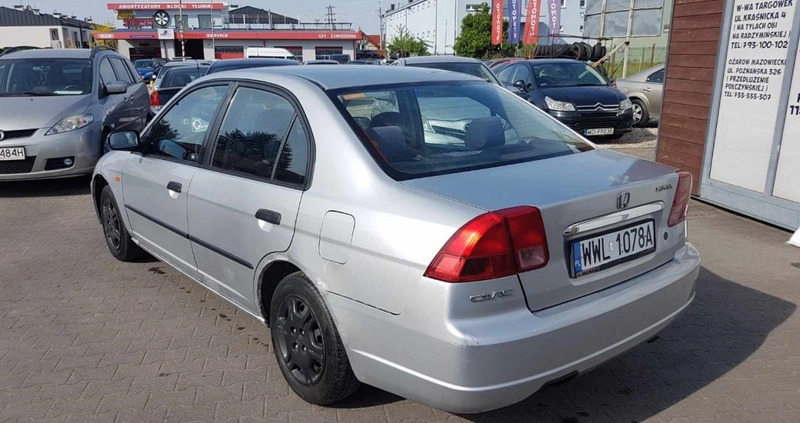 Honda Civic cena 3000 przebieg: 305626, rok produkcji 2001 z Krośniewice małe 46